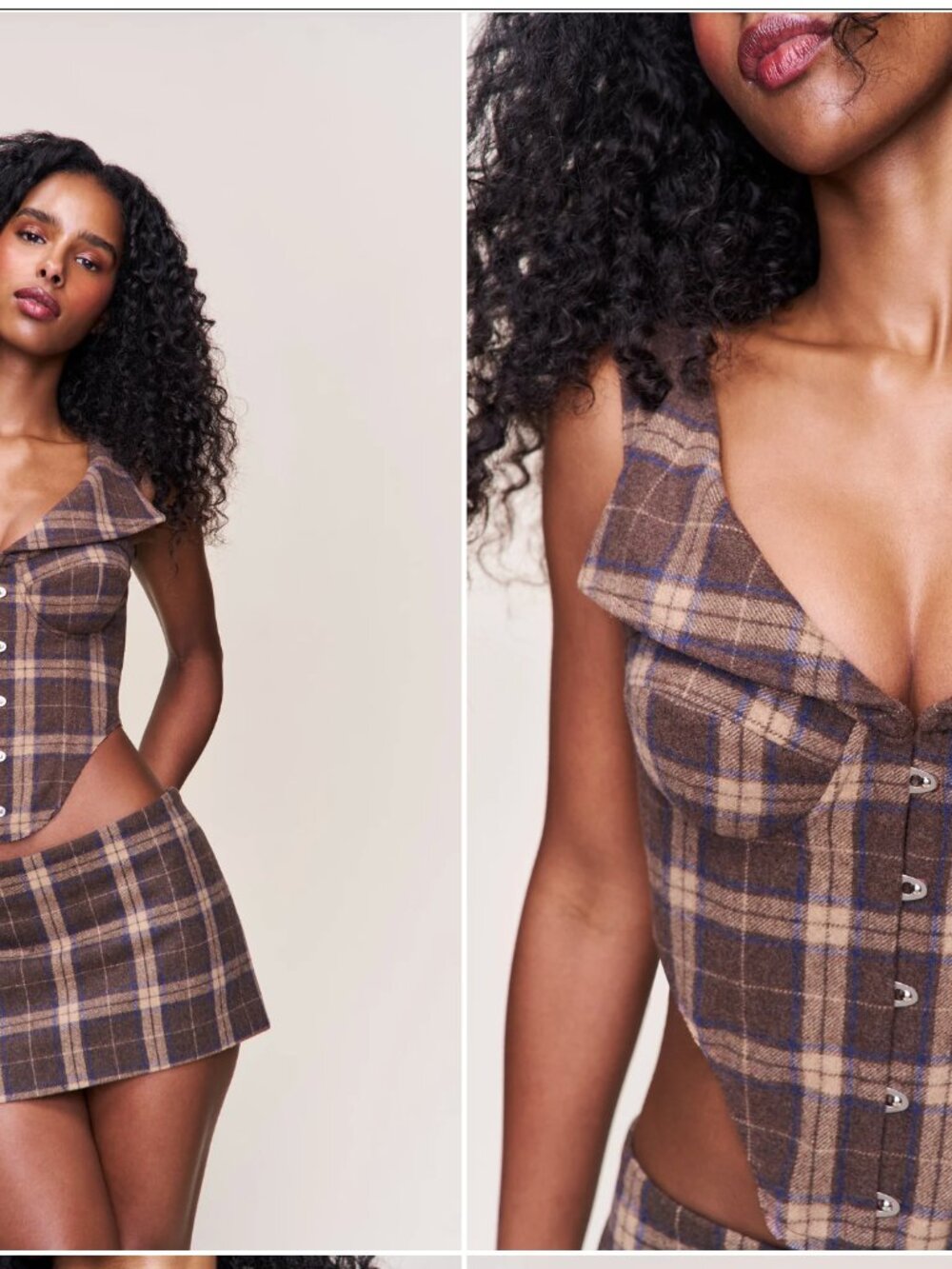 Guizio Chamonix Tartan Mini Skirt
